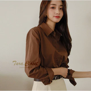 IT022 All Size 5 TARA Shirt เสื้อเชิ้ต คอปก แขนยาว มีมากกว่า 30 สี รุ่นยอดฮิต ทรงคลาสสิค ผ้าไหมอิตาลีอย่างดี ผ้าไม่หนามา