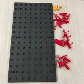 🔥พร้อมส่ง🔥แผงแขวนเครื่องมือ แผงแขวน พลาสติก Pegboard Size(90x45 cm) ที่แขวนเครื่องมือ สินค้าในไทย