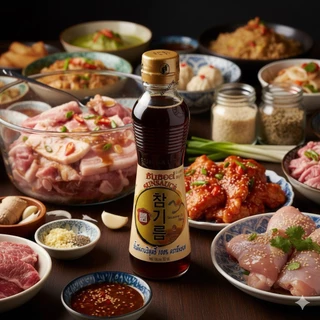 น้ำมันงา น้ำมันงาบริสุทธิ์(100%) น้ำมันงาเกาหลี 190 ml. - SUNSAUCE(ซันซอส)