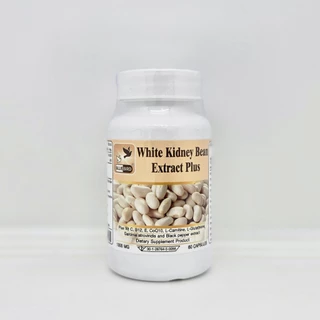 สารสกัดจากถั่วขาว พลัส White Kidney Bean Extract Plus ตรา บลูเบิร์ด ขนาด 1000 มิลลิกรัม 60 แคปซูล