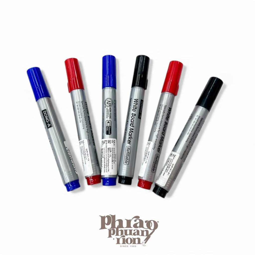 ปากกาไวท์บอร์ด DONG-A Refillable ของแท้จากเกาหลี 🇰🇷 เขียนดีมาก