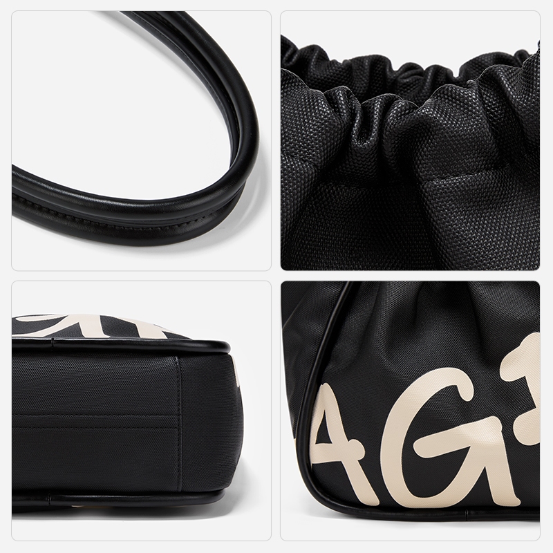 AGEFREE Lumo สำหรับผู้หญิง ไม่จำกัดอายุ กระเป๋าสะพายไหล่ กระเป๋าถือ กระเป๋าโท้ท ความจุขนาดใหญ่ พิมพ์ - 5