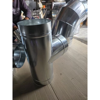 ท่อสามทางตัวทีสังกะสี ขนาด4“ 6”8”10”12”ใช้สังกะสีเบอร์28