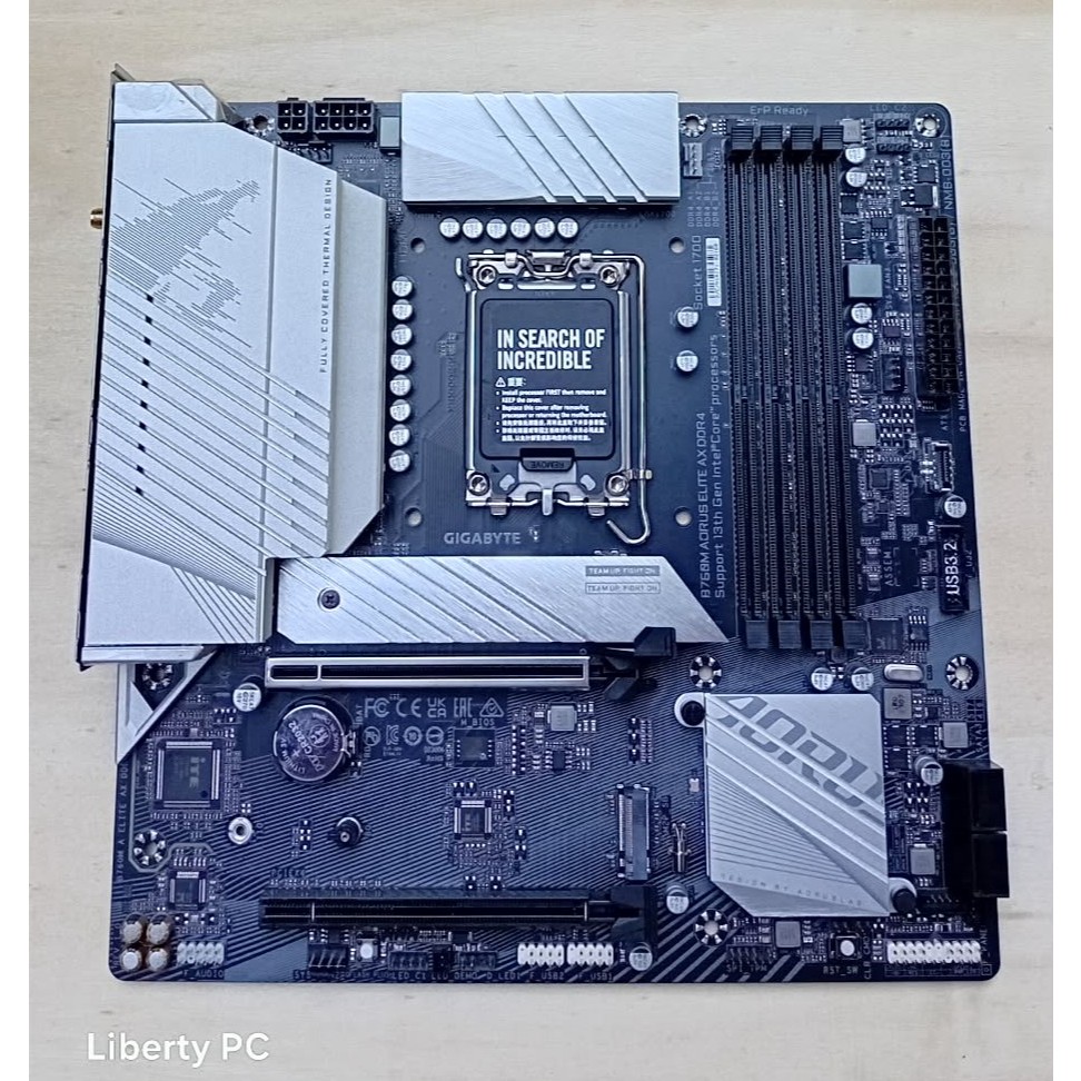 MAINBOARD (เมนบอร์ด) GIGABYTE B760M AORUS ELITE AX DDR4 (REV. 1.0) (SOCKET LGA 1700) (MICRO-ATX)