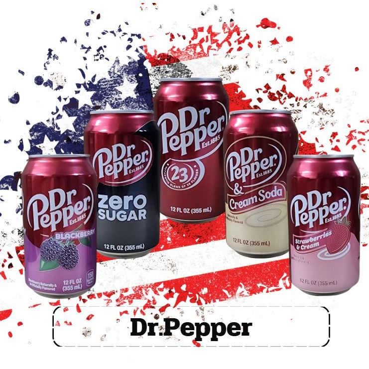 🇺🇲Dr Pepper 12 fl oz. (355ml.) สินค้าพร้อมส่ง