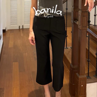 nanya.bkk | Banila Pants กางเกงทรงกระบอกปลายขาม้า Everyday look (ยาว36)