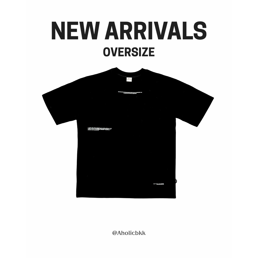 AHOLICBKK | MEANING OF SHOP AHOLIC OVERSIZE - เสื้อยืดโอเวอร์ไซส์