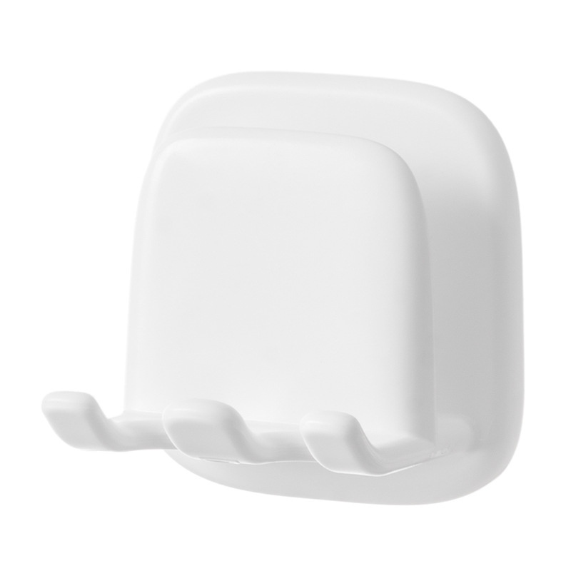 ที่วางแปรงสีฟันติดผนังแบบไม่ต้องเจาะ สำหรับแก้วน้ำในห้องน้ำ ที่ใส่แก้วบ้วนปาก แบบอเนกประสงค์ - รูปที่ 4