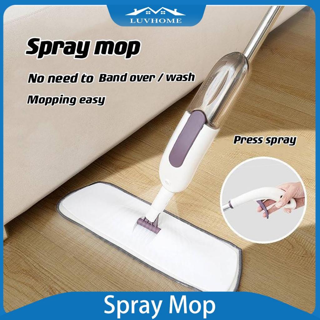 LUVHOME Floor Spray Mop Household Wet And Dry Cleaning Mop 360° Rotating Mop Water Spray Mop With 2 