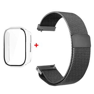 【เคส+สาย】For Xiaomi Redmi Watch5 Active/Liteสายยางนุ่ม+กรณีนาฬิกาชุบ PC Hard กรณีRedmi Watch 5 Active/Liteสายซิลิโคน+เคส