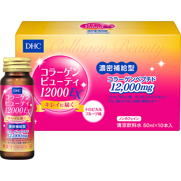 Collagen Beauty 12000 Ex เป็นเครื่องดื่มคอลลาเจนชนิดเข้มข้น ที่มีคอลลาเจนถึง 12,000 มก.