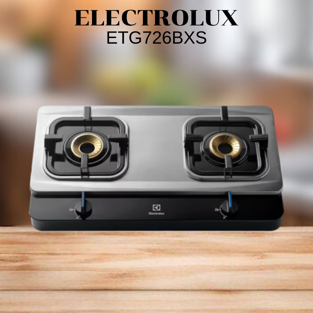 เตาแก๊สตั้งโต๊ะ 2 หัวแก๊ส ELECTROLUX รุ่น ETG726BXS