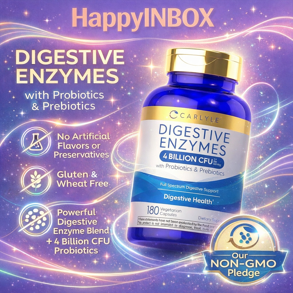 Carlyle Digestive Enzymes 4 Billion CFU with Probiotics & Prebiotics