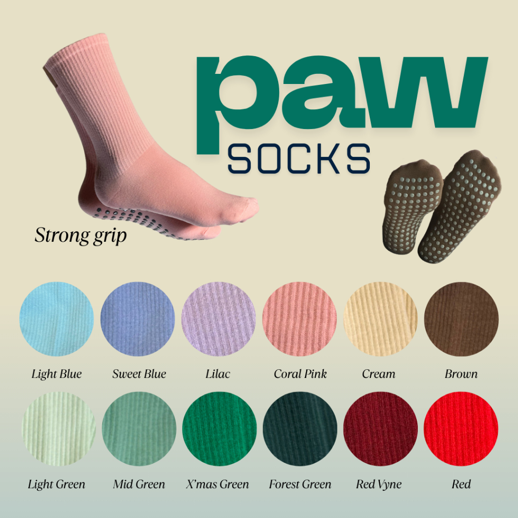 Paw socks ถุงเท้าโยคะ/พิลาทิส pilates socks