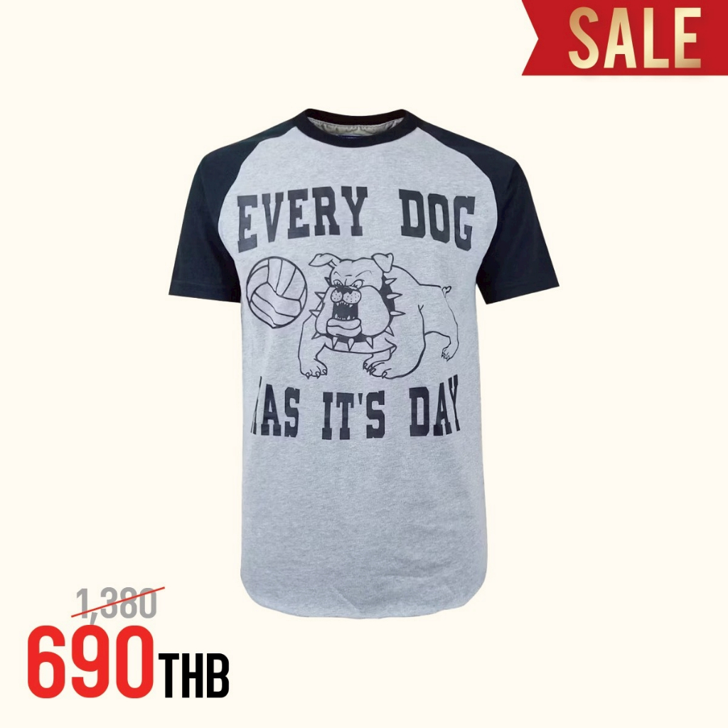 Hybrid T-shirt Men ไฮบริดเสื้อยืดชาย สีเทา/ดำ(Top Dye/Black) MTS-1397-TD/BL