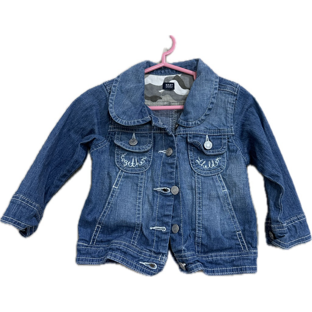 ส่งต่อ Baby Shelter : เสื้อยีนส์ ไซส์ 1-2Y *มือ2 สภาพดี