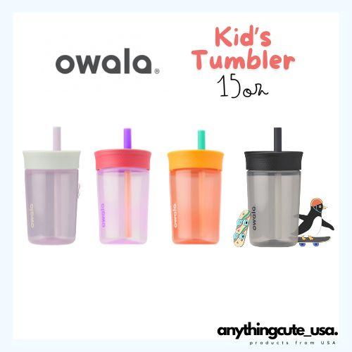 (พร้อมส่งบางสี & พรีออเดอร์ 14 วัน) Owala Kid's Tumbler 15oz Plastic