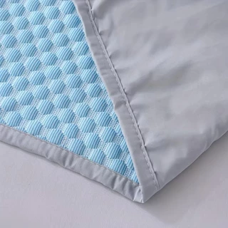 ปลอกหมอนถั่วน้ําแข็งเย็น (48×74 cm) ปลอกหมอนสีพื้น เย็น ระบายอากาศ ความรู้สึกเย็น น้ําแข็ง ปลอกกันเปื้อนหมอน