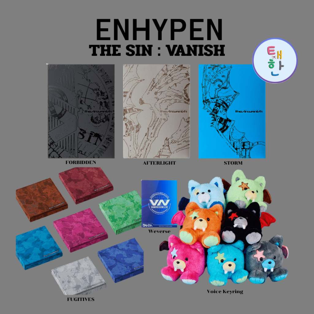 ✅พร้อมส่ง 🔴แจกโค้ดลดเพิ่ม SHOPEE LIVE🔴 [ENHYPEN] อัลบั้ม THE SIN : VANISH