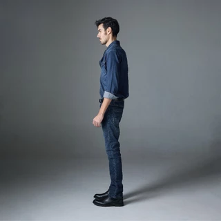 Jack Russel - Men Jeans กางเกงยีนส์ผู้ชายทรงกระบอกเล็ก - Klassik J-1128/BL Slim Fit Blue