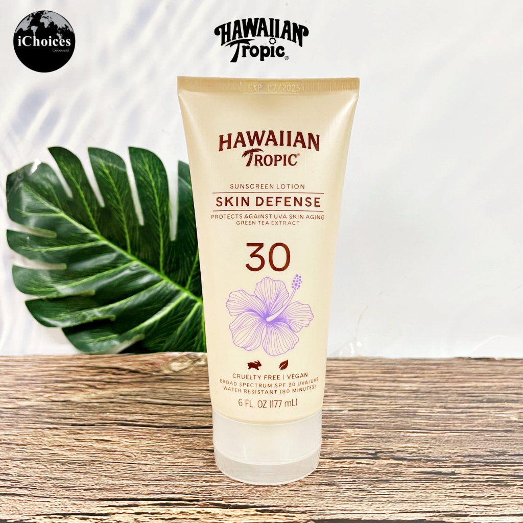 [Hawaiian Tropic] AntiOxidant+ Sunscreen Lotion 177 ml โลชั่นกันแดด สำหรับผิวกาย เนื้อบางเบา และให้ค