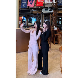 jassica hoodie set - airport look มีฮู้ด ผ้าสำลีกันหนาวได้จร…