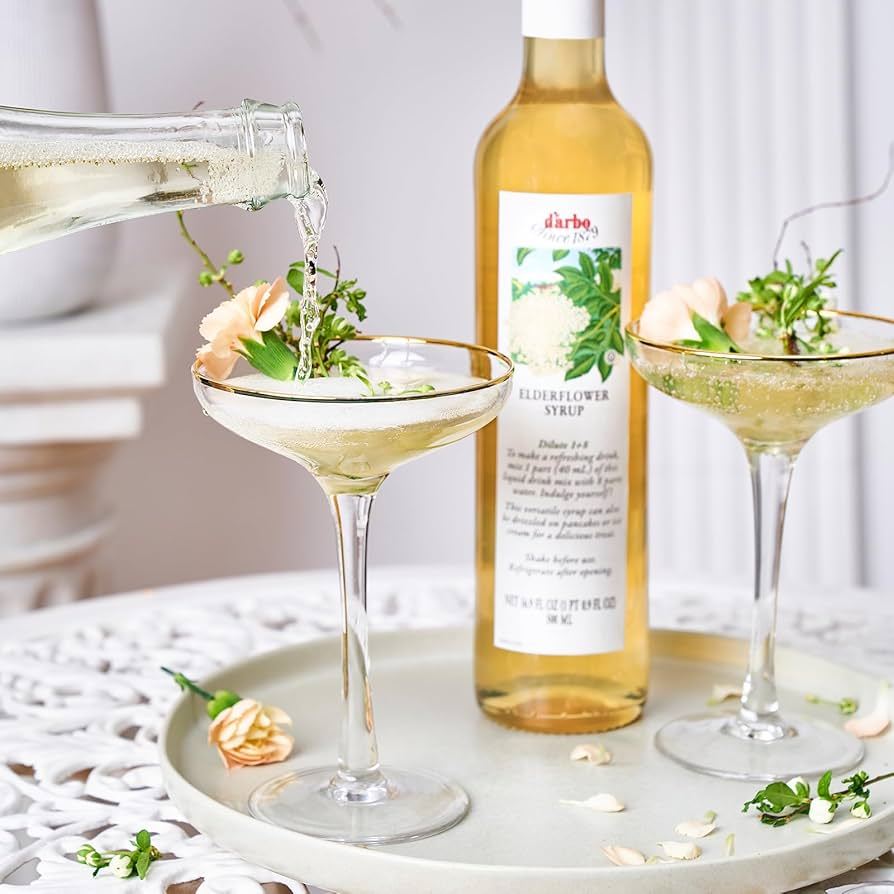 D'arbo Elderflower Syrup น้ำเชื่อมดอกเอลเดอร์ (500ml) ดาร์โบ ไซรัปกลิ่นดอกไม้ นำเข้าจากออสเตรีย สำหรับทำเครื่องดื่ม/ม็อก - รูปที่ 2