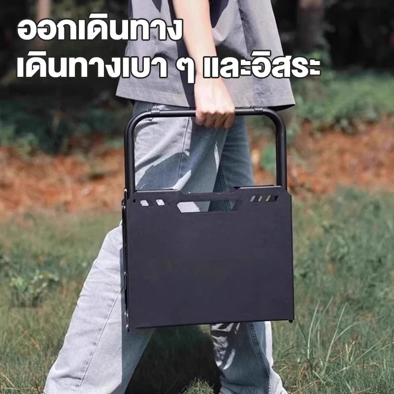โต๊ะเหล็กพับได้ โต๊ะแคมป์ปิ้งพกพา thumbnail 8