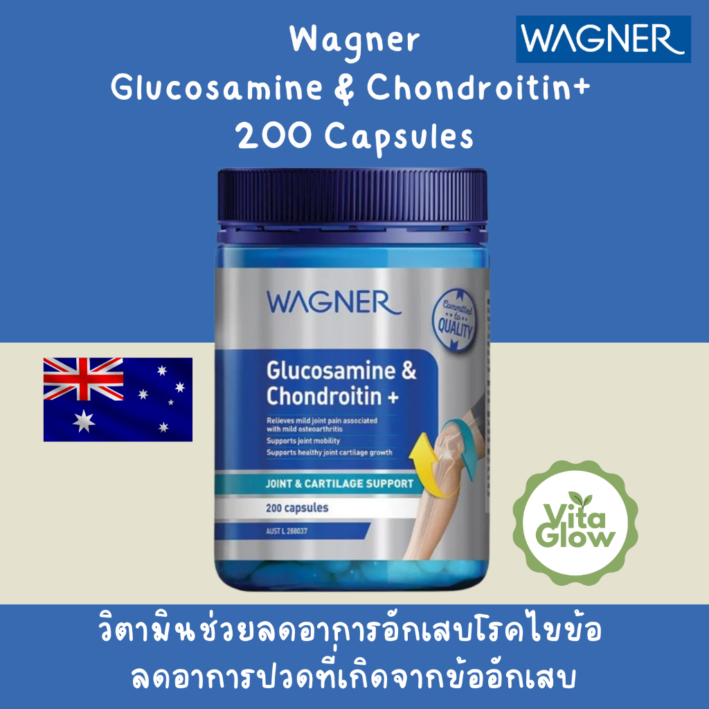 Wagner Glucosamine & Chondroitin + 200 Capsules