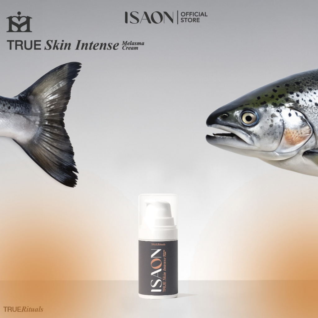 [5G](สูตรส้ม)ISAON ครีมทาฝ้ากระ รอยด่างดำ กระจ่างใส บำรุงผิวหน้าสำหรับผิวแห้ง แพ้ง่าย TRUE Skin  INTENSMelasma Cream