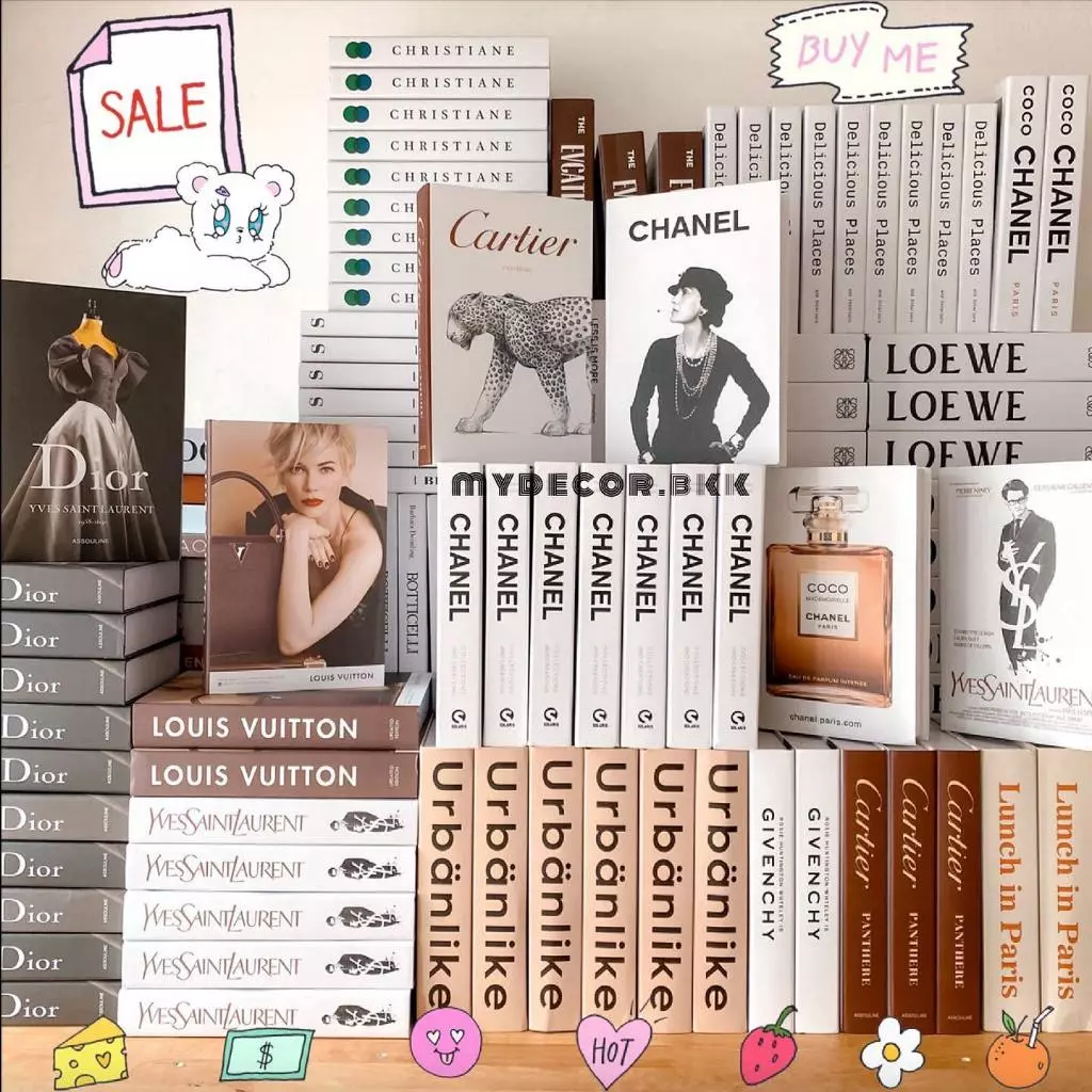 หนังสือปลอม ของแต่งบ้าน ตั้งโชว์ พร็อพถ่ายรูป หลายขนาด thumbnail 3