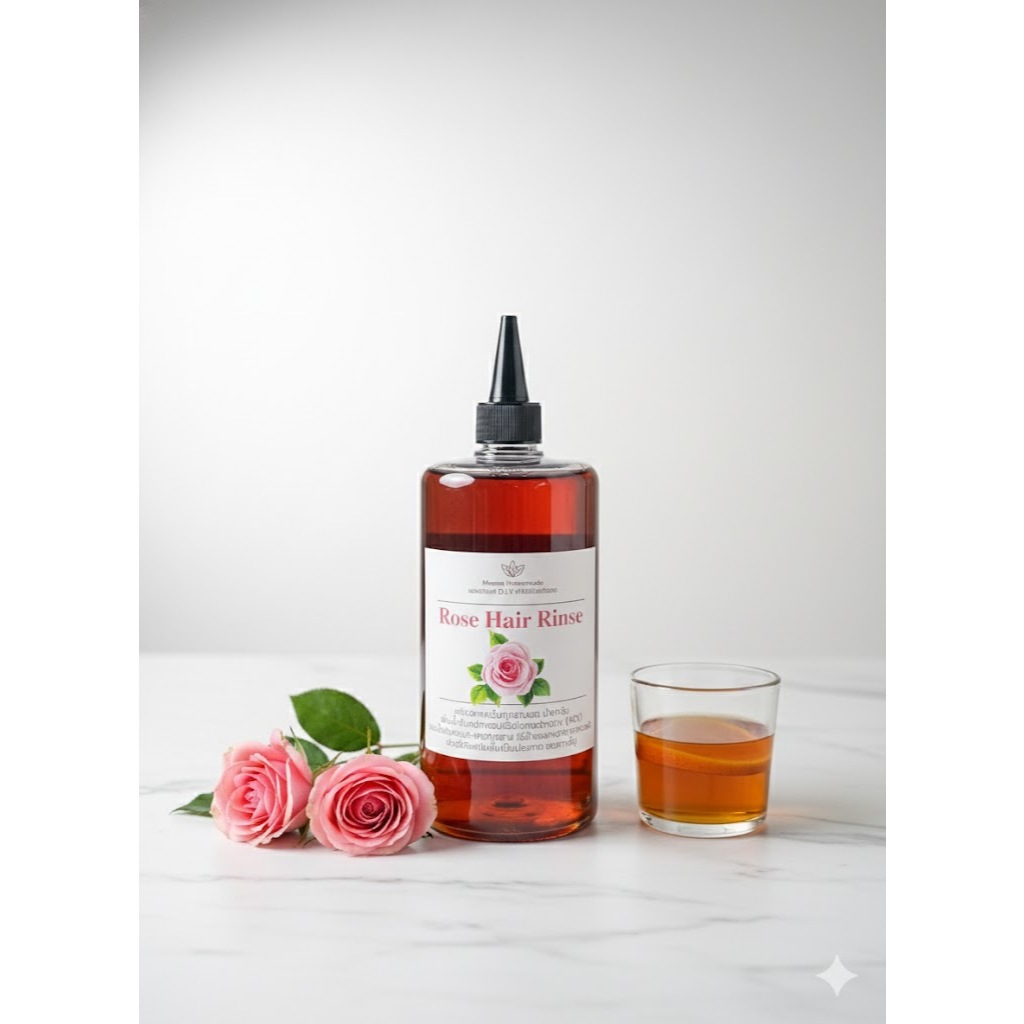 Rose hair rinse น้ำล้างผมกุหลาบ pHหนังศีรษะผมนุ่มลื่นไม่ชี้ฟู