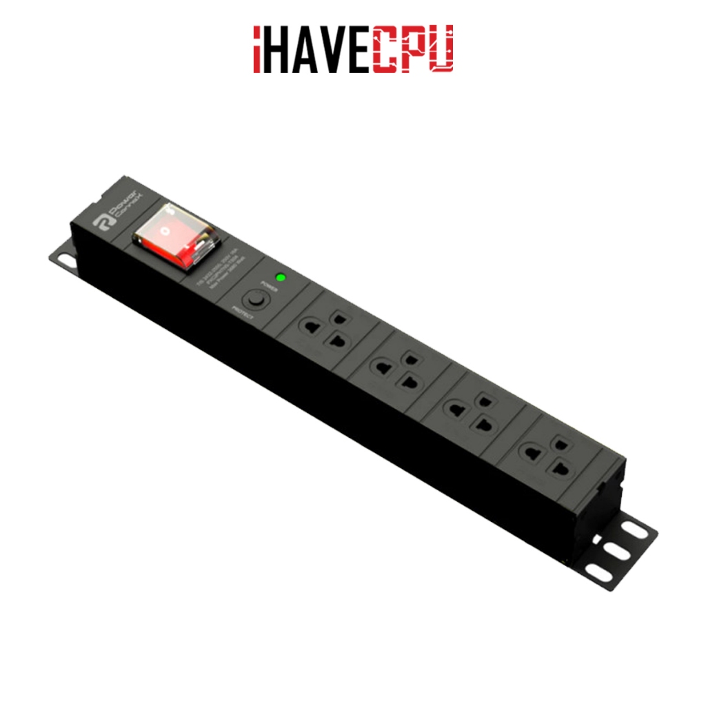 ปลั๊กไฟ (extension socket) iHAVECPU POWERCONNEX 4-WAY (PCX-C5PHTTS-TS04B)(3M)