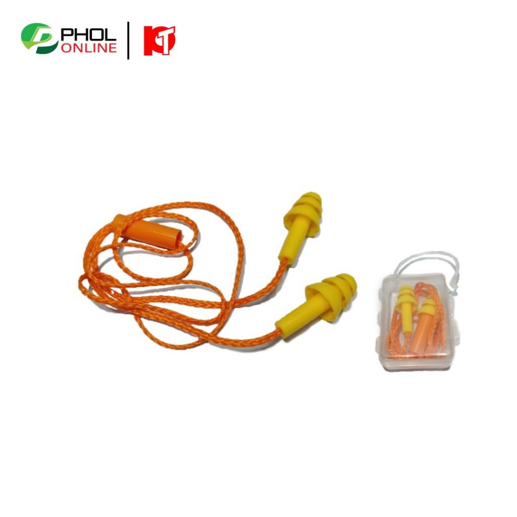 PAN TAIWAN เอียปลั๊ก ที่อุดหูกันเสียง แบบมีสาย พร้อมกล่องเก็บ Earplug รุ่น SE1363 (1คู่) ราคา ถูกที่สุด ดีลบีเคเค แกลเลอรีภาพที่ 6