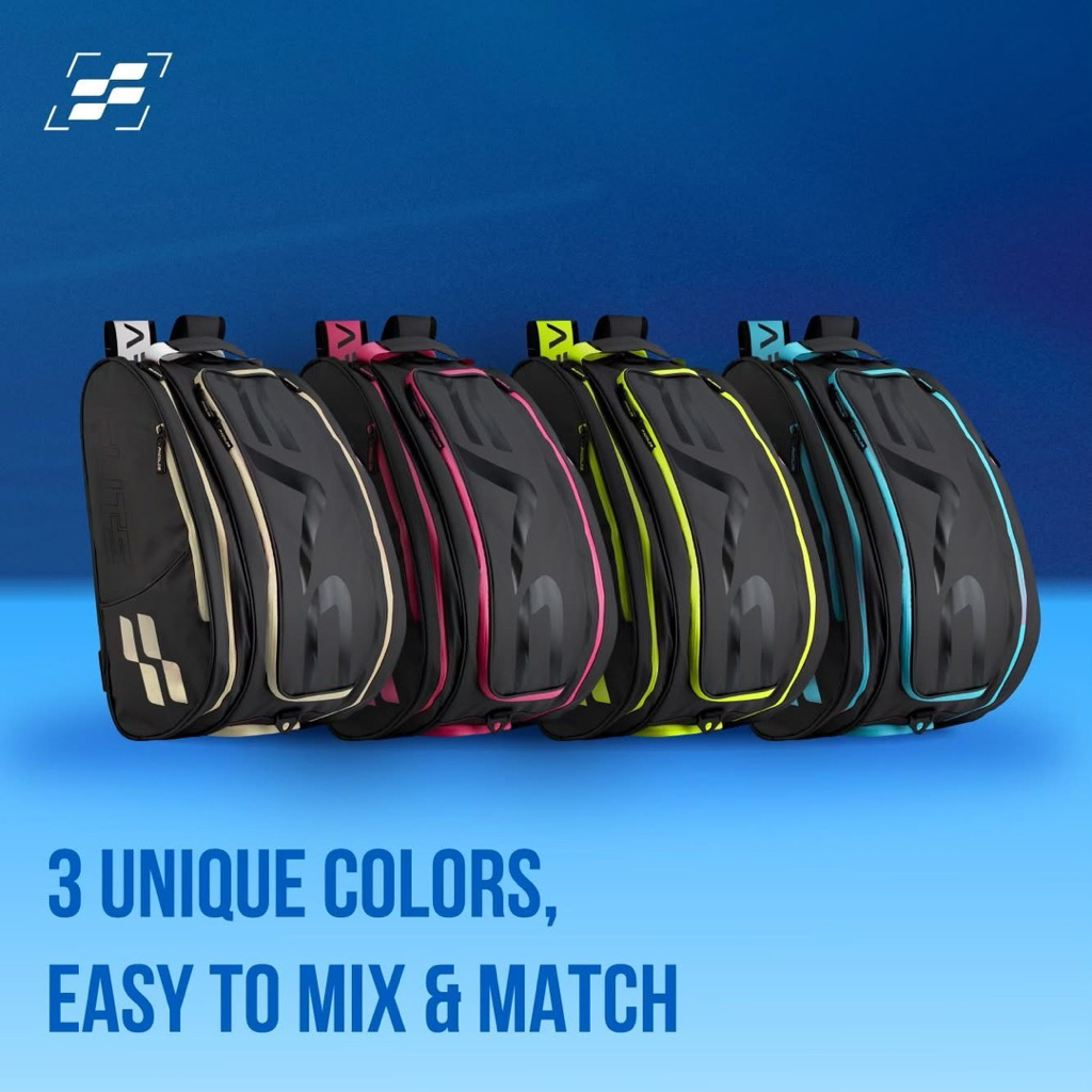 Facolos Elite Mini กระเป๋าเป้ Pickleball ของแท้ | ใส่ไม้ได้ 4 ไม้ | ช่องรองเท้า | นักกีฬา มืออาชีพ
