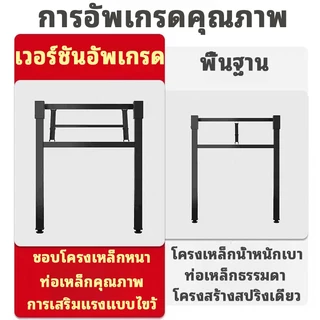 【รับประกันหนึ่งปี】โต๊ะพับได้ โต๊ะพับขายของ 80/100/120CM สไตล์เดียวกับที่ขายในห้างสรรพสินค้า ขาเหล็ก พับได้ไม่ต้องประกอบ