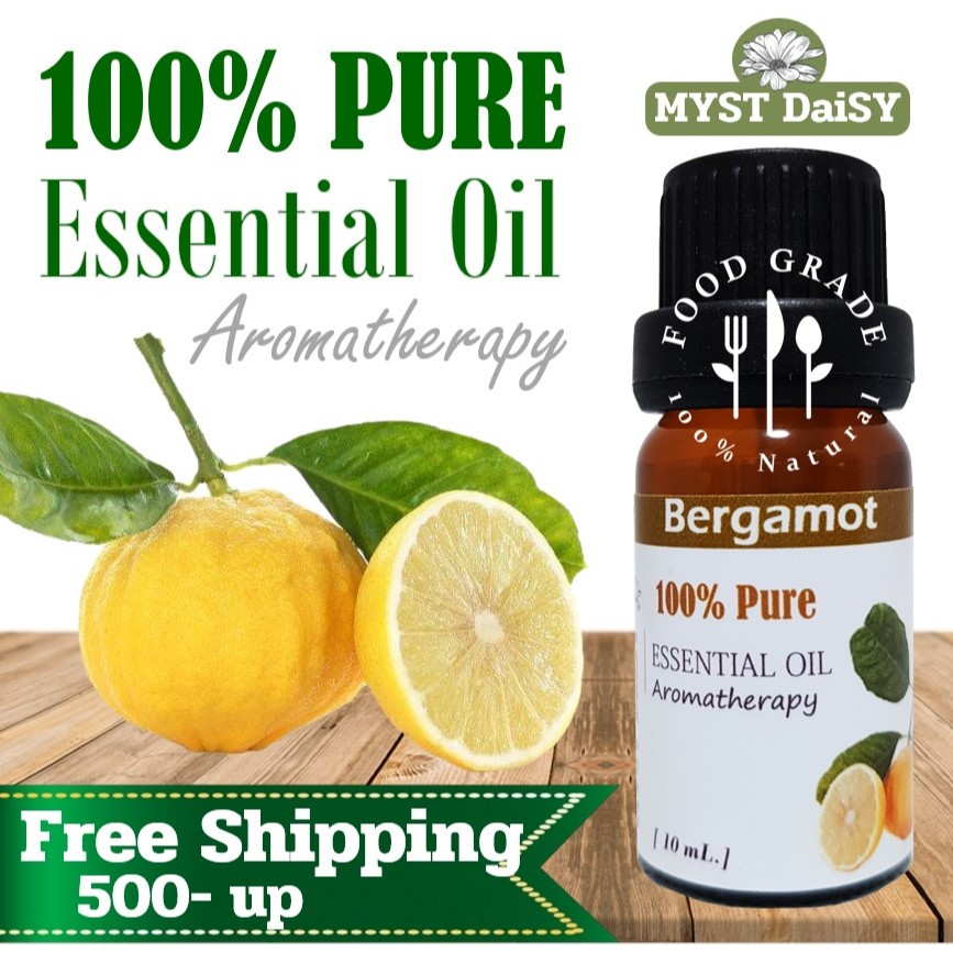 [10 mL.] Food Grade 100% Pure Essential Oil น้ำมันหอมระเหยมะกรูดฝรั่ง(Bergamot)บริสุทธิ์ 100% รับประ
