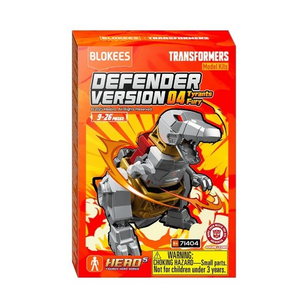 Blokees (สุ่ม 1 / จาก 16 แบบ) Transformers 71404 Defender Version 04 Tyrants Fury 810181531091 (Figure)