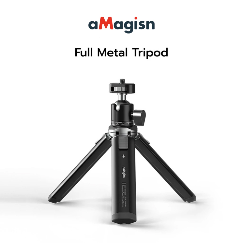 aMagisn ขาตั้งกล้องโลหะ Full Metal Tripod For Insta360