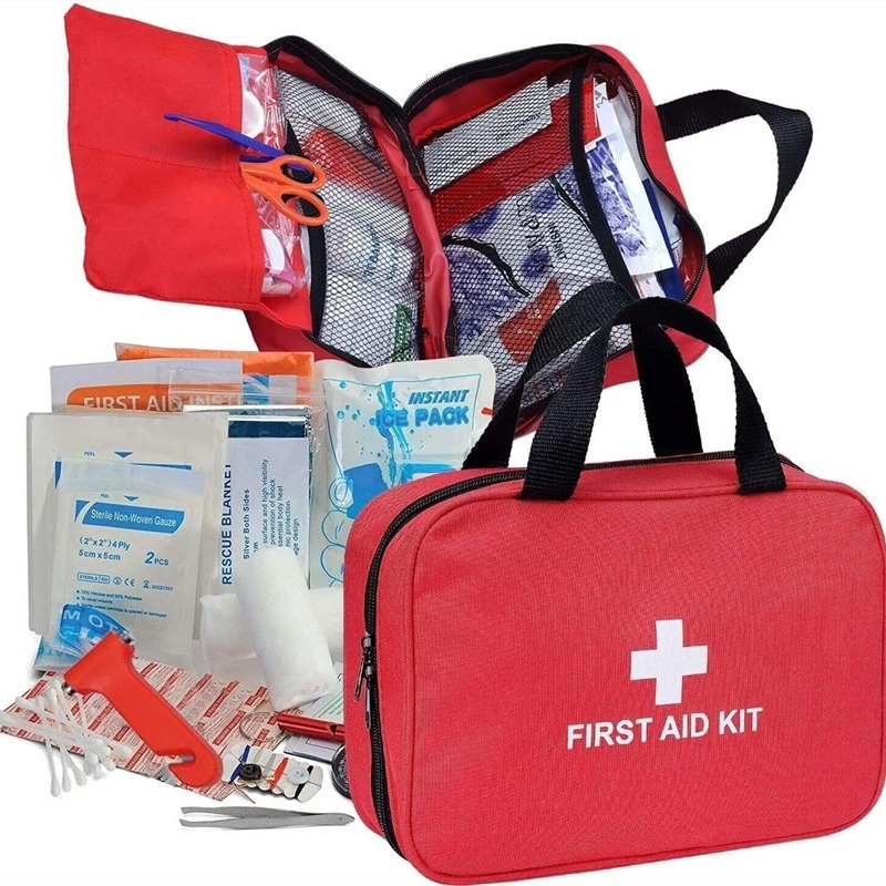 first aid kit ปฐมพยาบาล 152ชิ้น กระเป๋าปฐมพยาบาล อุปกรณ์ทําแผลอุปกรณ์ปฐมพยาบาล กระเป๋าพยาบาลฉุกเฉิน