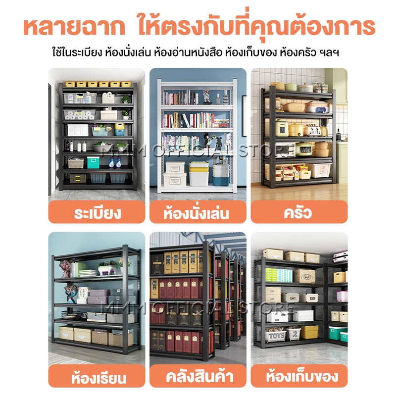ชั้นวางของเหล็ก รับน้ำหนัก 100 - 150 ก.ก.ต่อแผ่นชั้น 3/4/5ชั้น รับประกันคุณภาพ ชั้นวางสินค้า ใช้โกดัง ชั้นเก็บอุป - รูปที่ 5