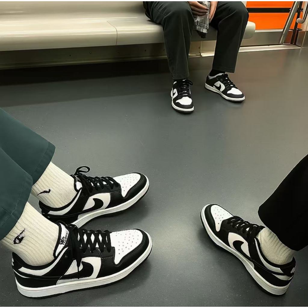 จัดส่งจากกรุงเทพฯ🇹🇭 NK AIR JORDAN 1 LOW BLACK Panda  รองเท้าบาสเก็ตบอลสไตล์เรโทร รองเท้ากีฬาชายและหญิง  พร้อมกล่อง - รูปที่ 5