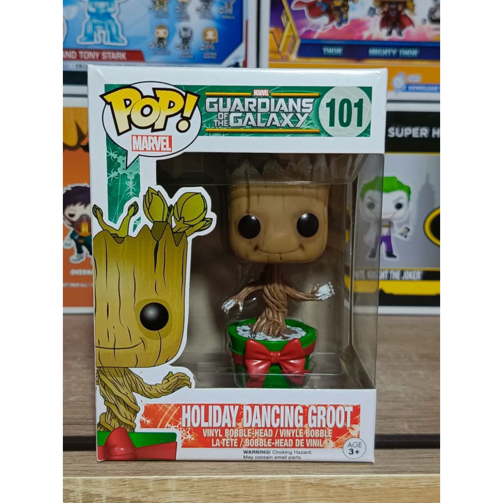 Funko Pop! : The Guardians of the Galaxy - Holiday Dancing Groot [ กล่องสินค้า - 7/10 ]