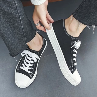 YaaKu ส่งเร็ว รองเท้าผ้าใบ35-44ผู้หญิง ผู้ชาย สวมใส่สบาย นำเข้าราคาถูก คลาสสิค ทรงสวย ใส่ทำงาน ใส่เที่ยวได้