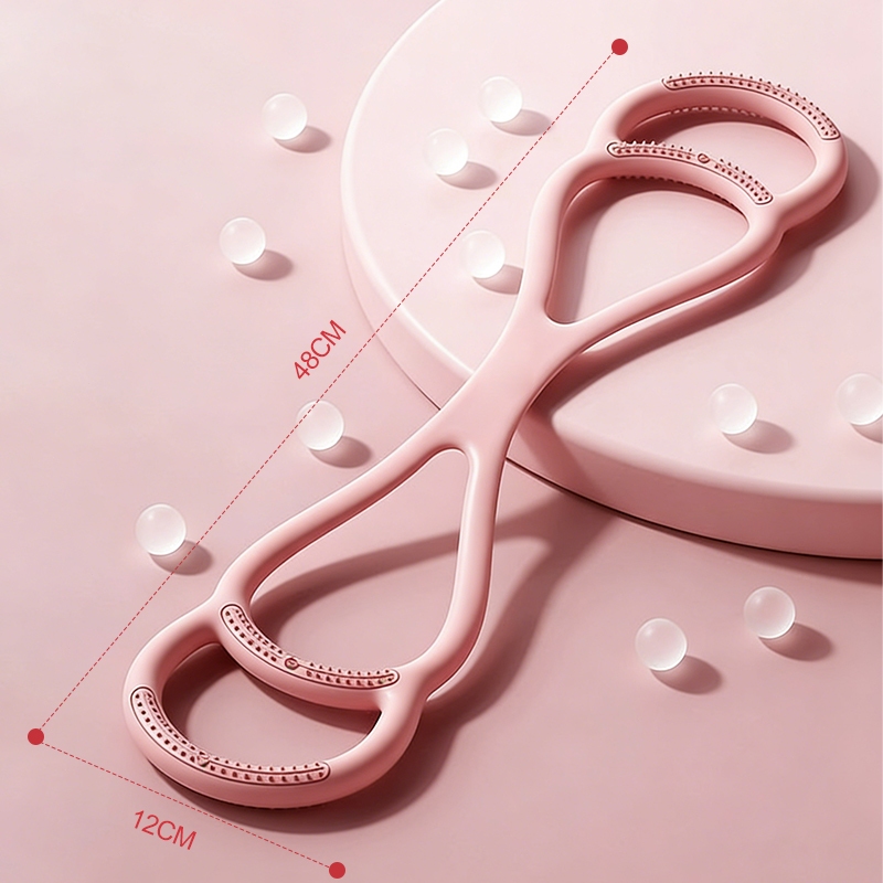 ยางยืดออกกำลังกาย ยางยืดโยคะ สายรัดต้านทาน เหนียว ยืดหยุ่นดี พิลาทิสปรับรูปร่างหลัง - รูปที่ 7