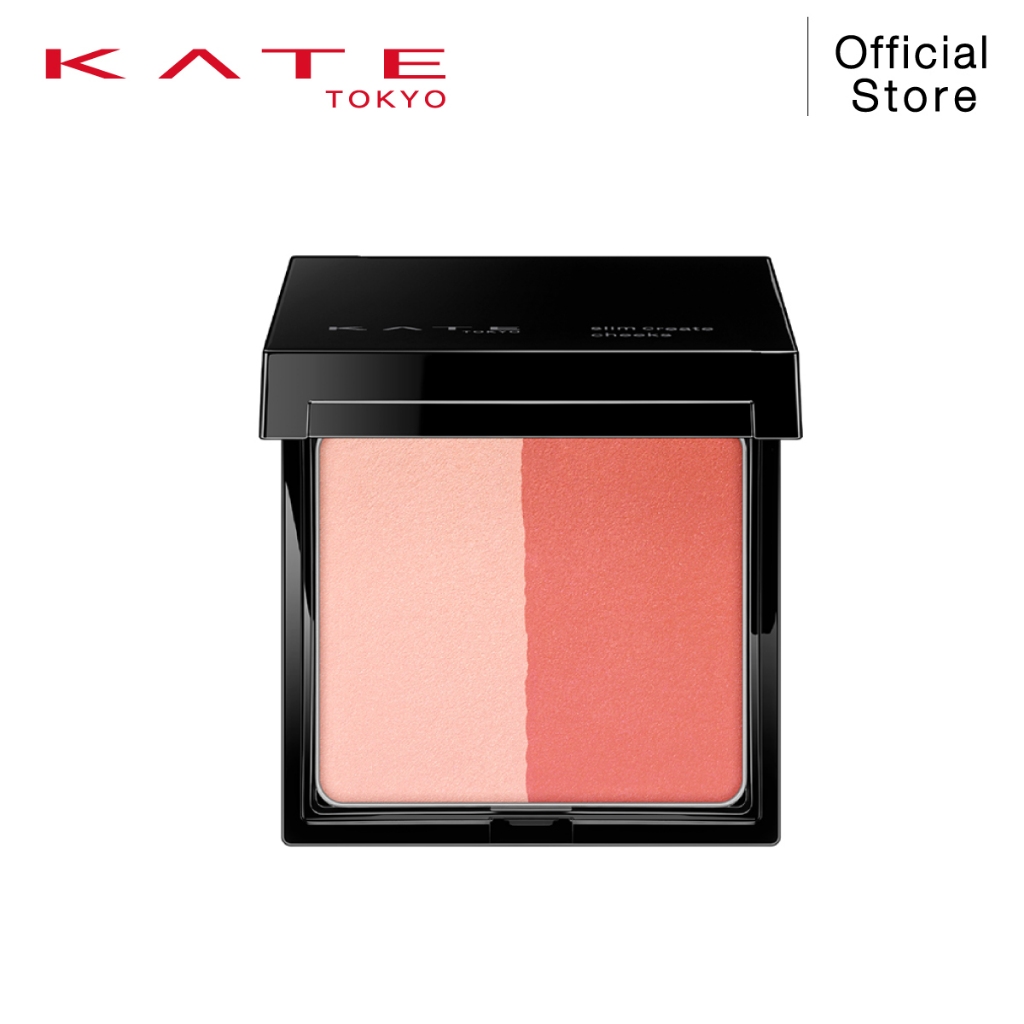 KATE พาเลทบลัชออนและไฮไลท์ SLIM CREATE CHEEKS พร้อมแปรงในตลับ
