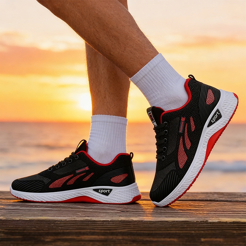 boy.shop รองเท้าแฟชั่นลำลอง รองเท้ากีฬา น้ำหนักเบา ระบายอากาศได้ดี สวมใส่สบาย ไม่ลื่น เหมาะสำหรับสวมใส่ในชีวิตประจำวัน