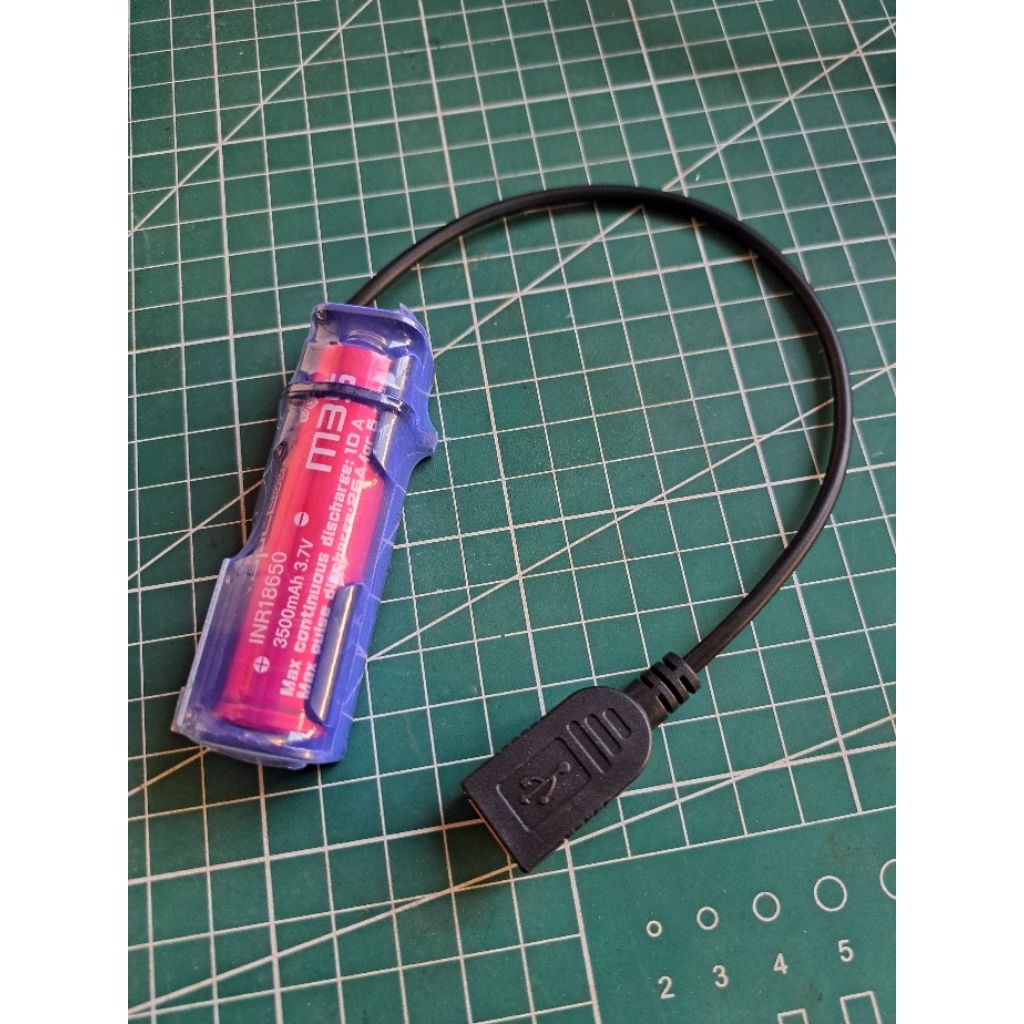 ชุดรางถ่านพร้อมใช้สำหรับติดไฟว่าวถ่าน+วงจรชาร์จ+หัวUSB