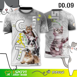เสื้อวิ่ง DD.01-DD.09 กีฬาผู้ชาย ผู้หญิง พิมพ์ลายทั้งตัว เบาสบายระบายอากาศ