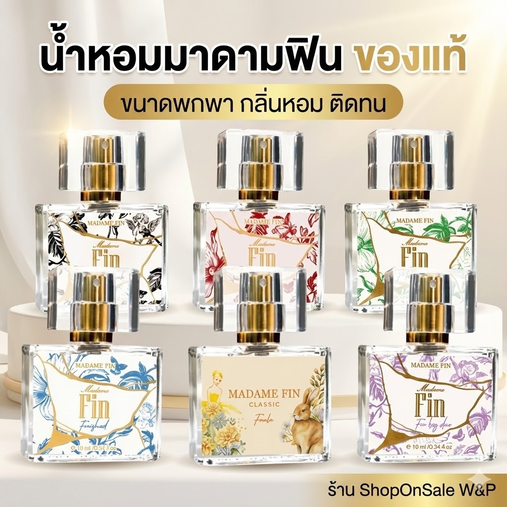 น้ำหอมมาดามฟิน Madamefin Classic มินิ ของแท้ (ขนาดพกพา)